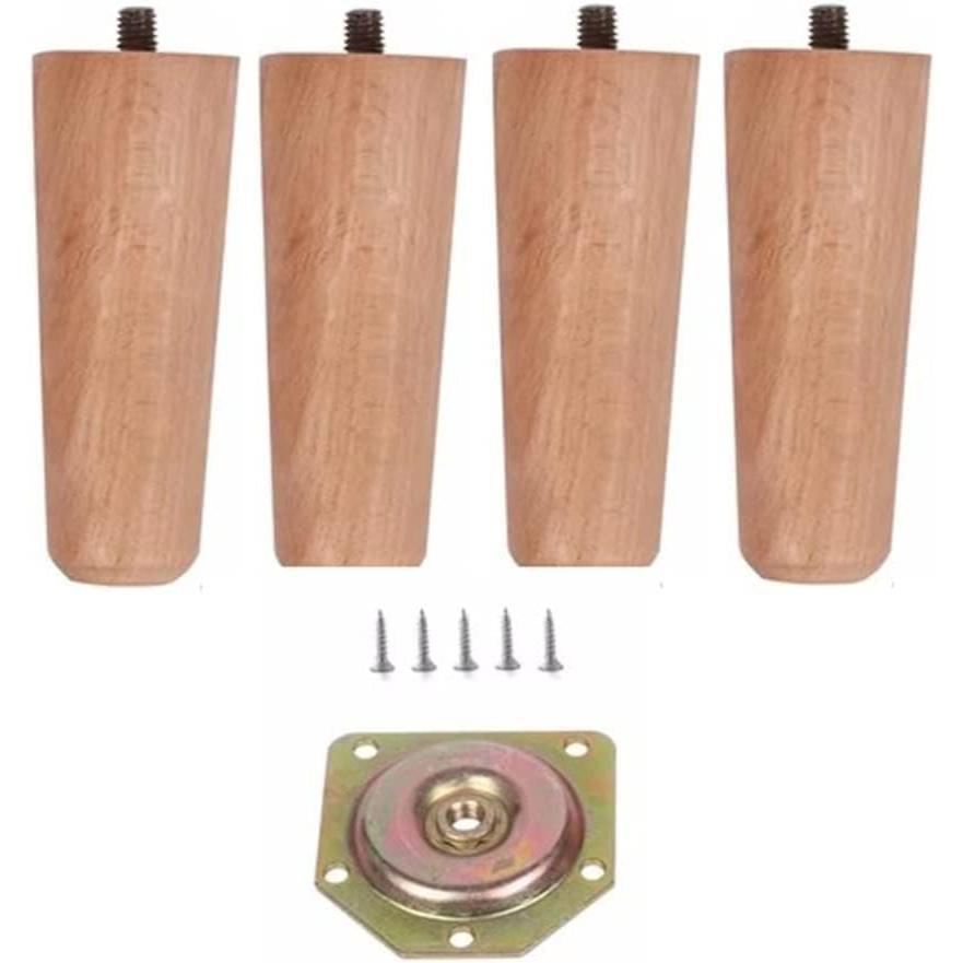無垢材の家具脚木製の脚 木製家具の脚テーブル脚 丸棒 固定脚 4本セット 10cm?70cmテーブル ソファー 椅子 ベッド キャビネットの足上げ 交換に DIY 木製 脚 ビ |  | 08