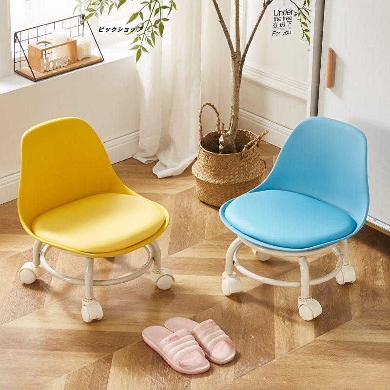 椅子 低い スツール キャスター付 リビング お洒落 ローチェア ロータイプ 背もたれ 作業用 360°回転可能 静音 防水 柔らかい 高反発 多機能 |  | 20