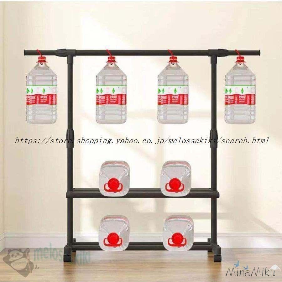 ハンガーラック フック付き 衣類収納 洋服掛け 高耐荷重 大容量 頑丈 2段 シンプル ナチュラル 多機能 パイプハンガー |  | 02