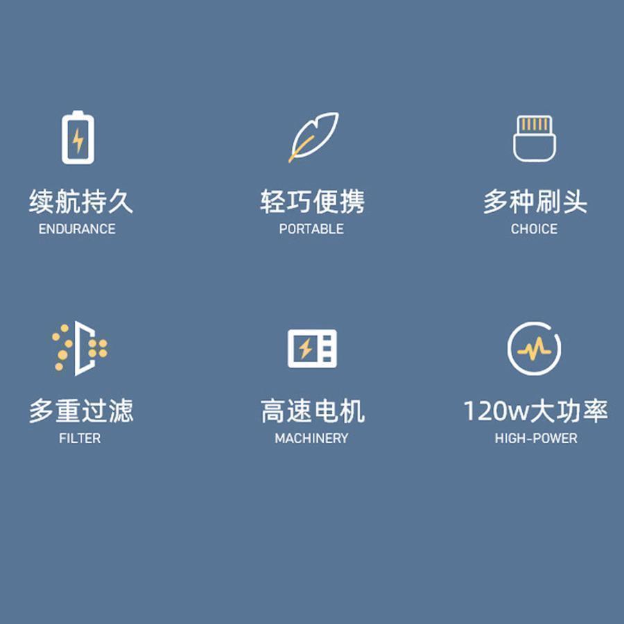 掃除機 コードレス ハンディクリーナー 充電式 強力吸引 15000 低騒音 小型 軽量300 携帯型 家庭用 車載用 乾湿両用 調整可能 大容量集塵 大掃除 |  | 04