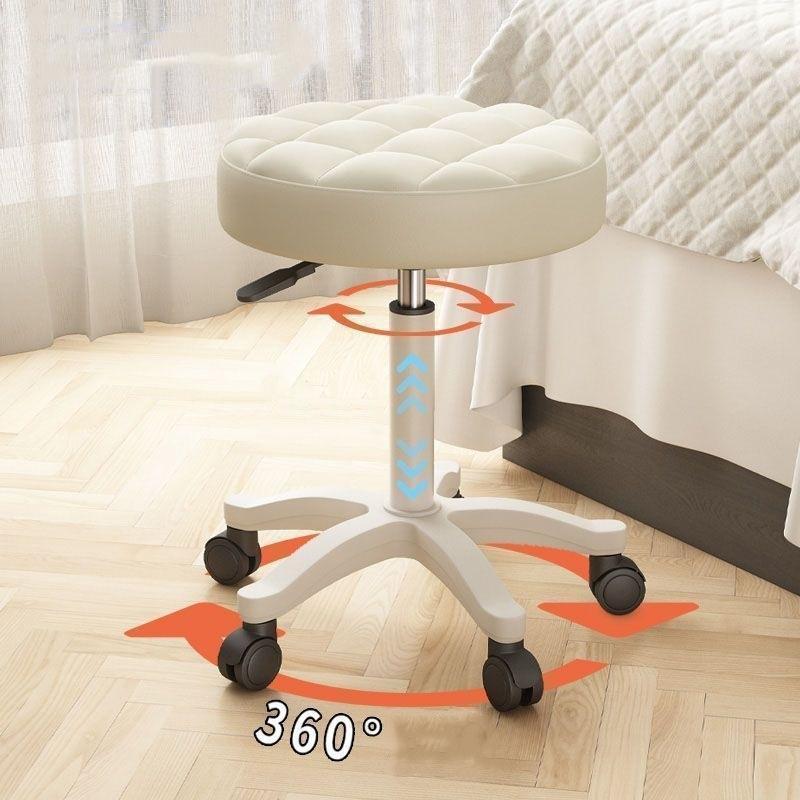 スツール キャスター付き 昇降式 ラウンドスツール 丸椅子 丸イス 高さ調節可能 キャスター付き椅子 イス 椅子 スツール 回転椅子 エステスツール |  | 08
