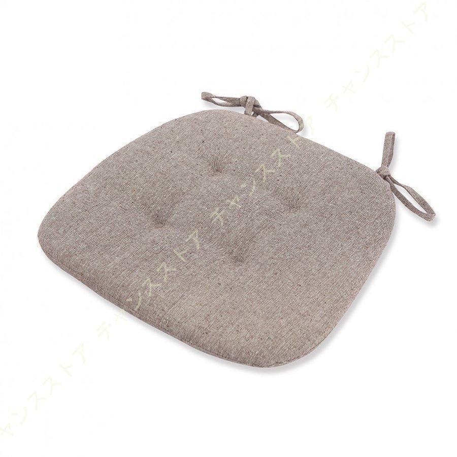 4枚セットダイニングチェアクッション座布団椅子用馬蹄形クッションダイニングチェア用クッシ紐付きシートクッションダイニングチェアイス |  | 05