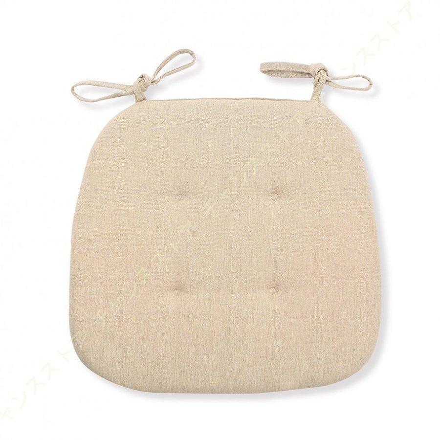 4枚セットダイニングチェアクッション座布団椅子用馬蹄形クッションダイニングチェア用クッシ紐付きシートクッションダイニングチェアイス |  | 08