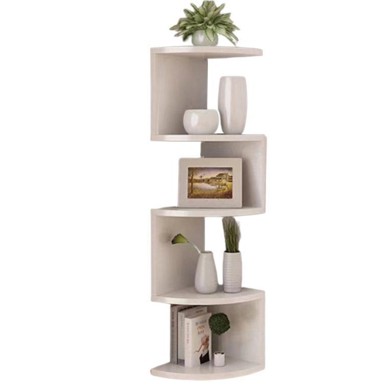 壁面収納 北欧 ウォールラック 棚 組立簡単 5段 整理棚 コーナーラック おしゃれ 本棚 大容量 スリム リビング収納 飾り棚 収納棚 収納ラック |  | 01