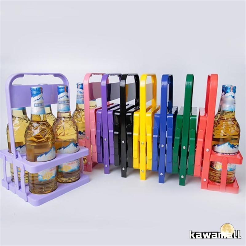 ボトルキャリアー 4本/6本分 ボトルホルダー ドリンクラック ドリンクホルダー 折りたたみ式 手提げ 取っ手付き キッチン収納 ラック 持ち運び ビール瓶 ワイン |  | 10