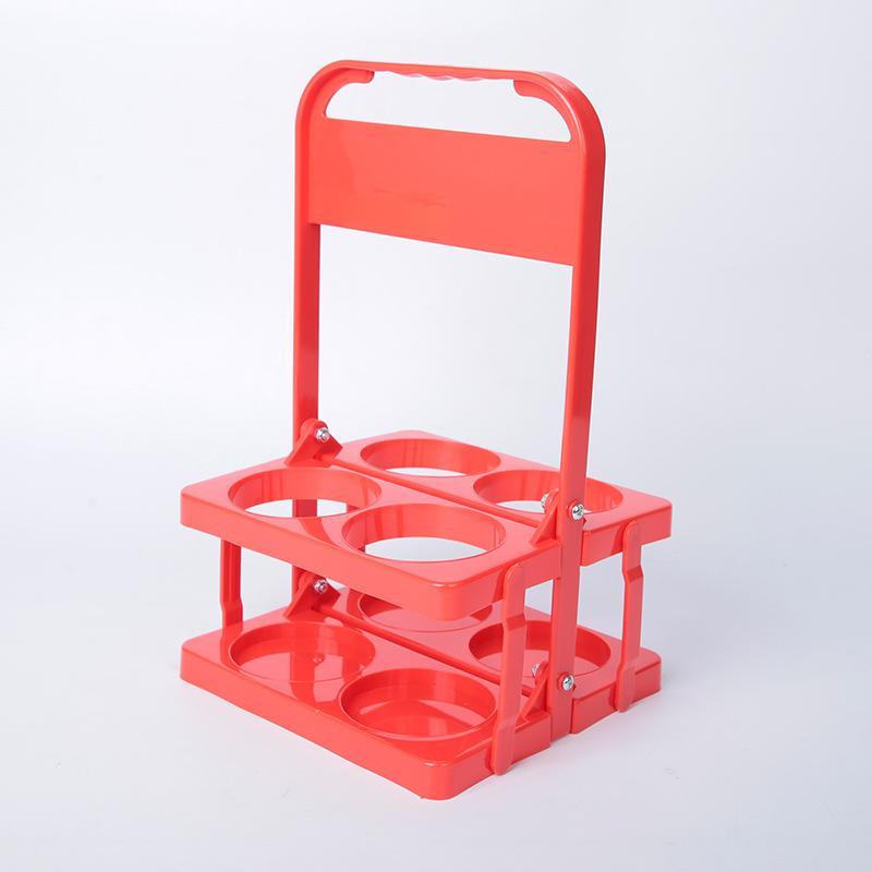 ボトルキャリアー 4本/6本分 ボトルホルダー ドリンクラック ドリンクホルダー 折りたたみ式 手提げ 取っ手付き キッチン収納 ラック 持ち運び ビール瓶 ワイン |  | 01