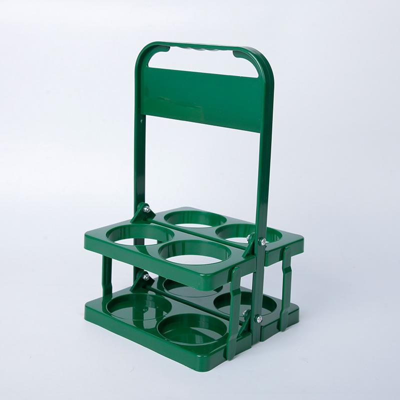 ボトルキャリアー 4本/6本分 ボトルホルダー ドリンクラック ドリンクホルダー 折りたたみ式 手提げ 取っ手付き キッチン収納 ラック 持ち運び ビール瓶 ワイン |  | 02