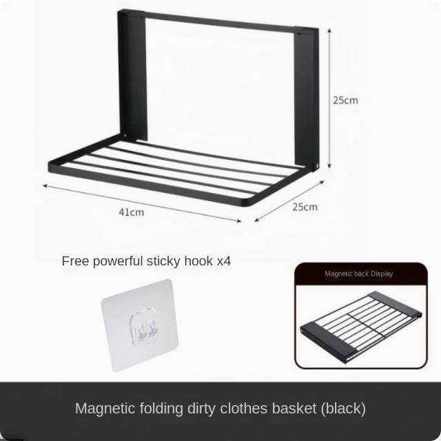 洗濯機横 隙間収納 マグネット 折り畳み ラック 棚 タオル置き タオル掛け タオルラック ランドリー収納 洗濯機ラック 一時置き 磁石 強力 収納 |  | 17