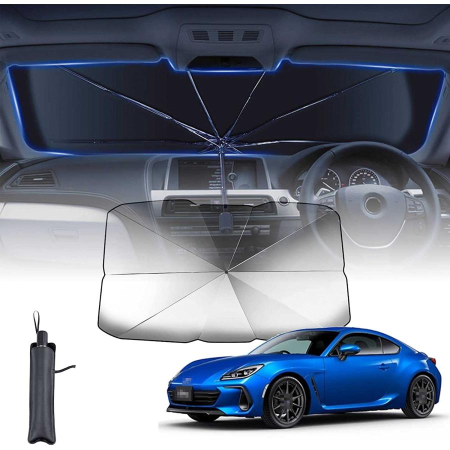 【10本骨 】スバル フォレスター SK系 SKE SK9 SK5 2018.7?現行 に適用 サンシェード 車 サンシェード 傘型 7層 UVカット紫外線遮蔽 折り畳み式 車 |  | 02