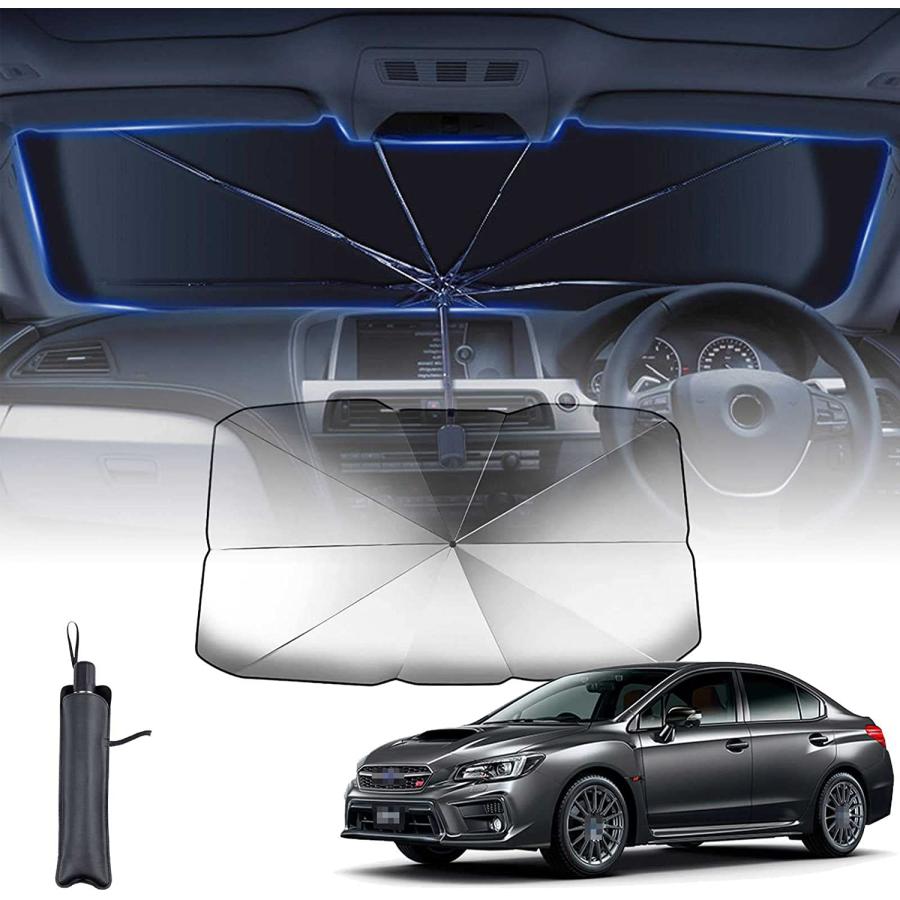 【10本骨 】スバル フォレスター SK系 SKE SK9 SK5 2018.7?現行 に適用 サンシェード 車 サンシェード 傘型 7層 UVカット紫外線遮蔽 折り畳み式 車 |  | 03