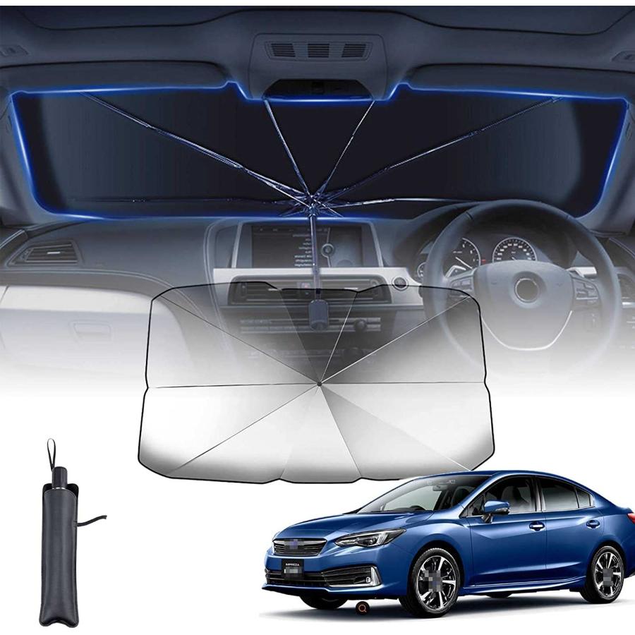 【10本骨 】スバル フォレスター SK系 SKE SK9 SK5 2018.7?現行 に適用 サンシェード 車 サンシェード 傘型 7層 UVカット紫外線遮蔽 折り畳み式 車 |  | 04