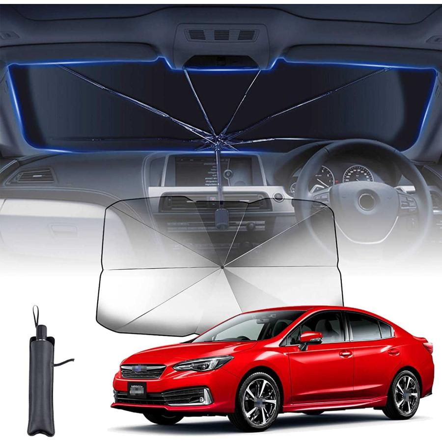 【10本骨 】スバル フォレスター SK系 SKE SK9 SK5 2018.7?現行 に適用 サンシェード 車 サンシェード 傘型 7層 UVカット紫外線遮蔽 折り畳み式 車 |  | 05