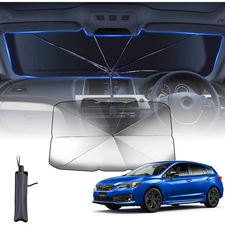 【10本骨 】スバル フォレスター SK系 SKE SK9 SK5 2018.7?現行 に適用 サンシェード 車 サンシェード 傘型 7層 UVカット紫外線遮蔽 折り畳み式 車 |  | 06
