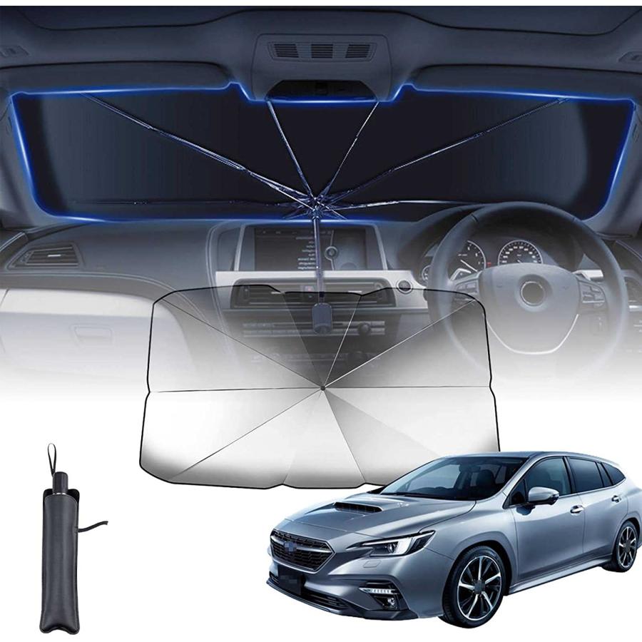 【10本骨 】スバル フォレスター SK系 SKE SK9 SK5 2018.7?現行 に適用 サンシェード 車 サンシェード 傘型 7層 UVカット紫外線遮蔽 折り畳み式 車 |  | 07