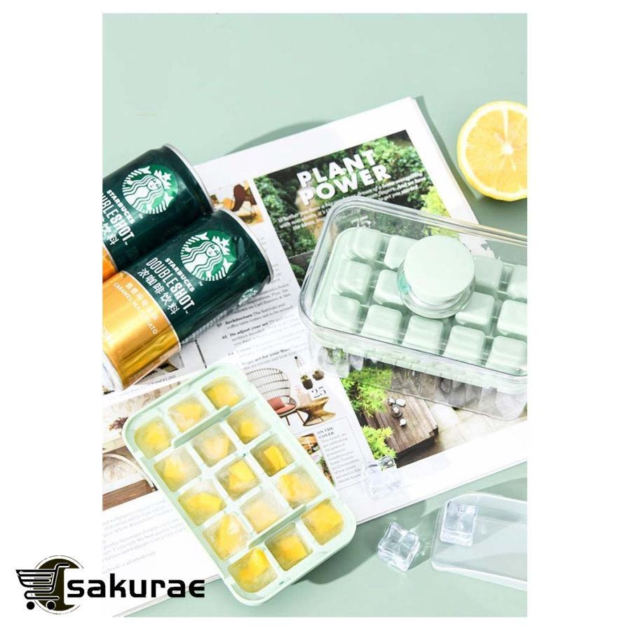 製氷皿 製氷器 製氷機 蓋付き 四角氷 家庭用 大容量 小分け 夏休み アイストレー 15個 28個 30個 56個 冷蔵庫 取り出しやすい簡単に取り |  | 15