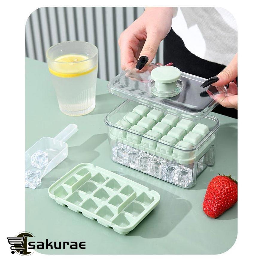 製氷皿 製氷器 製氷機 蓋付き 四角氷 家庭用 大容量 小分け 夏休み アイストレー 15個 28個 30個 56個 冷蔵庫 取り出しやすい簡単に取り |  | 17