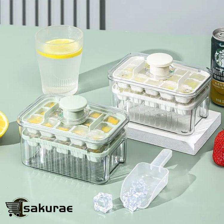 製氷皿 製氷器 製氷機 蓋付き 四角氷 家庭用 大容量 小分け 夏休み アイストレー 15個 28個 30個 56個 冷蔵庫 取り出しやすい簡単に取り |  | 01