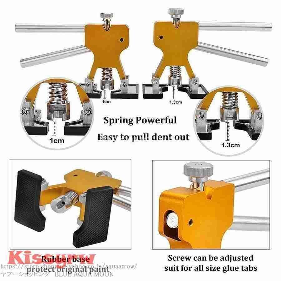 デントリペアツールセット 車のへこみ 修理キット リペア デント プーラー のり プラー タブ 除去 キット 車両 自動車 修理 除去 無塗装 |  | 06