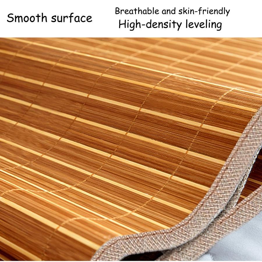 竹マットベッド夏のマットレス い竹マット夏の季節んやりサマースリーピングマット草 シーツ 竹マット 滑り止め籐マットレス 通気性 クール 折りたたみ式ひ 7サ |  | 02