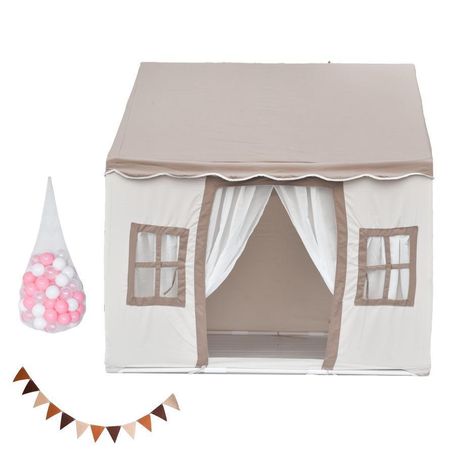 キッズテント ハウス 子供テント 子供部屋 シンプル 玩具 おもちゃ プリンセステント ままごと テント 秘密基地 プレイハウス 室内 誕生日 クリスマスプレゼント |  | 01