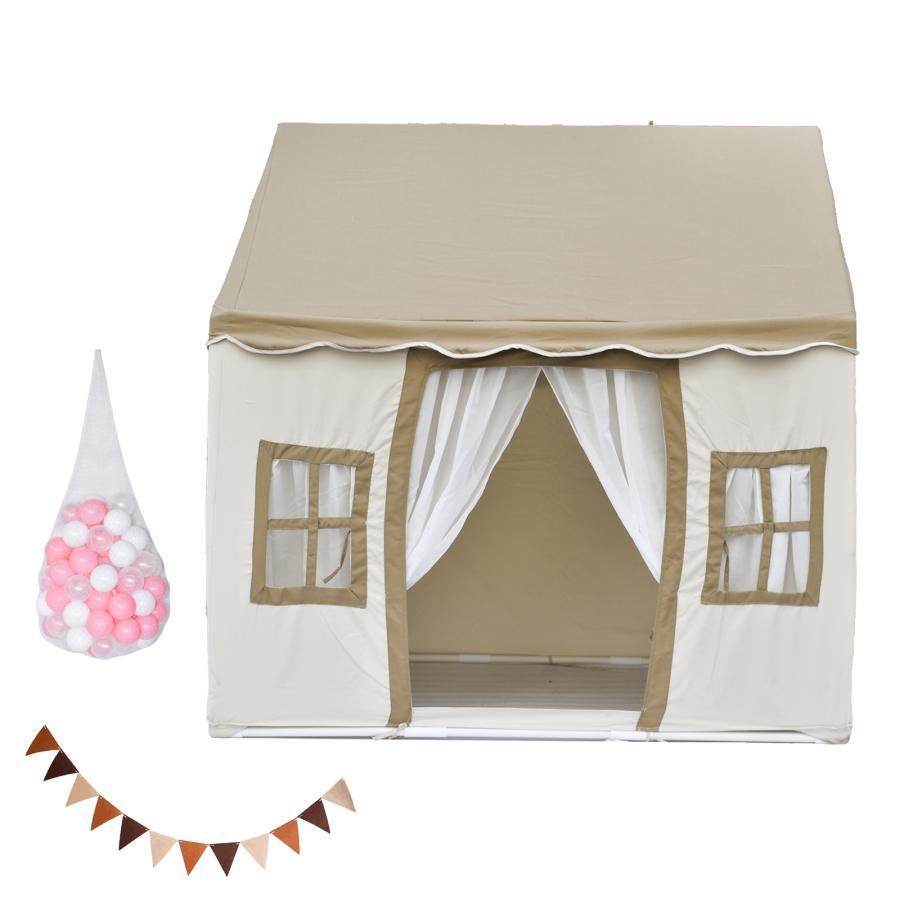 キッズテント ハウス 子供テント 子供部屋 シンプル 玩具 おもちゃ プリンセステント ままごと テント 秘密基地 プレイハウス 室内 誕生日 クリスマスプレゼント |  | 03