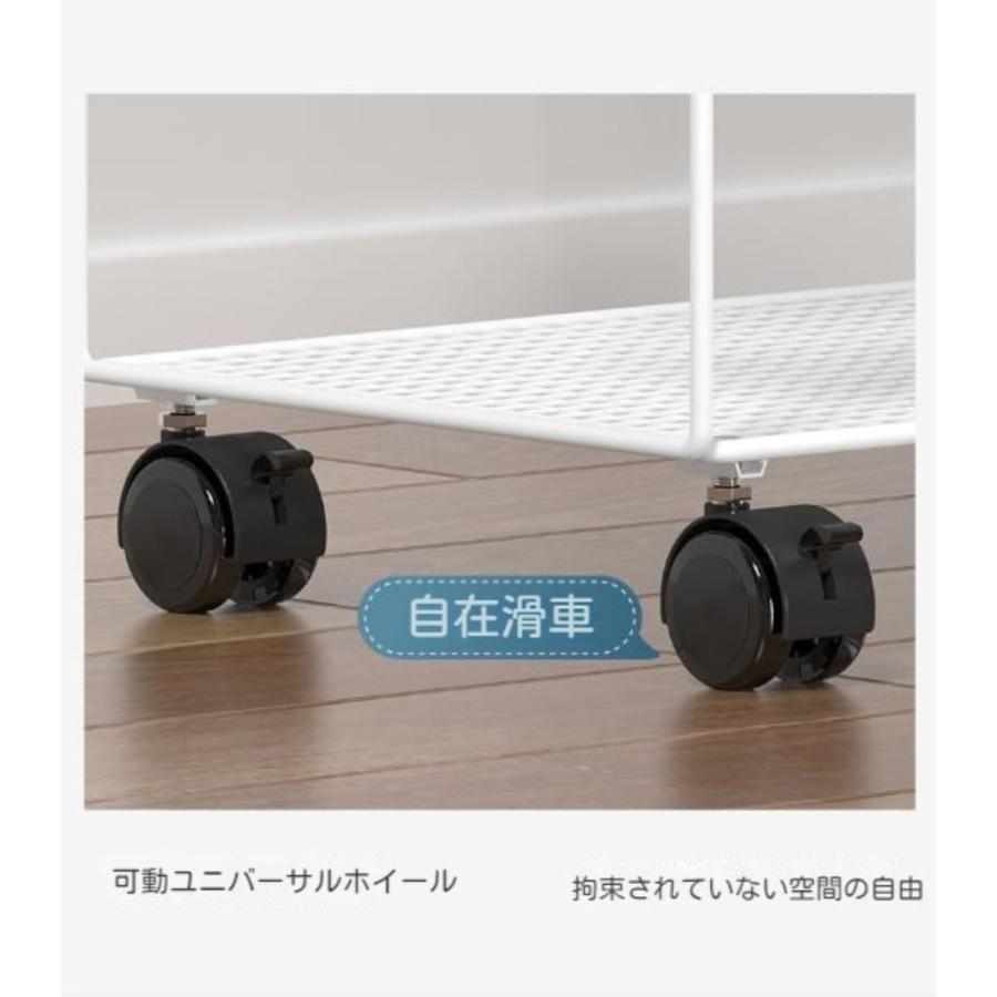 本棚 書類棚 雑誌ラック ファイルワゴン ブックシェルフ キャスター付き デスク下 大容量 移動式 階段式 キャスター付き |  | 08