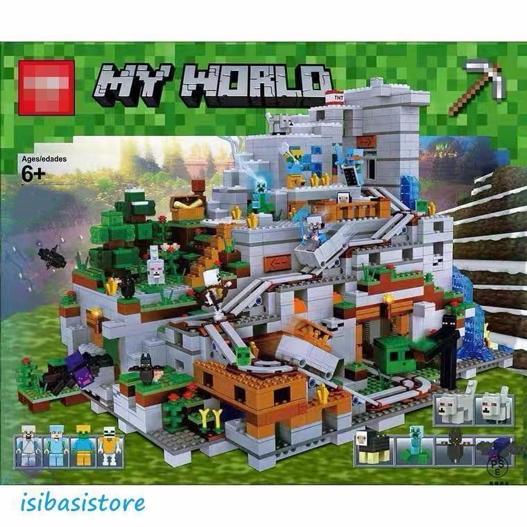 マインクラフト 山の洞窟 大人気ミニフィグ レゴ互換品 豪華セット