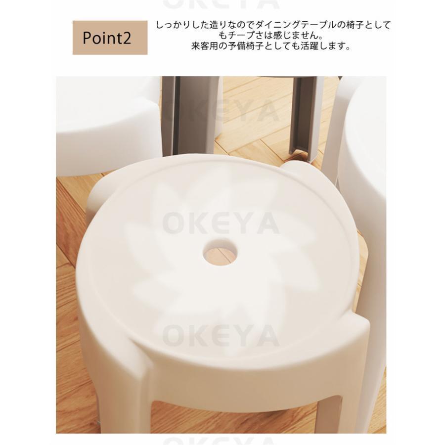 スタッキングチェア スタッキングスツール 屋台イス 椅子 折りたたみチェア スツール プラスチックスツール ラウンドベンチ シンプル リビングルーム 積み重ね |  | 18