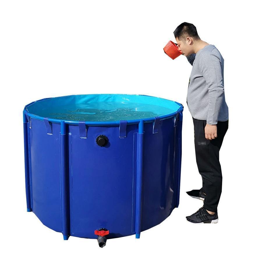 2023アップグレード ラウンド キャンバス 養魚池 プール大型水槽 立体養魚池 水槽 ホワイトスタンド付き スプライスしやすい、 水を貯めやすい 安全性 魚のいる |  | 03