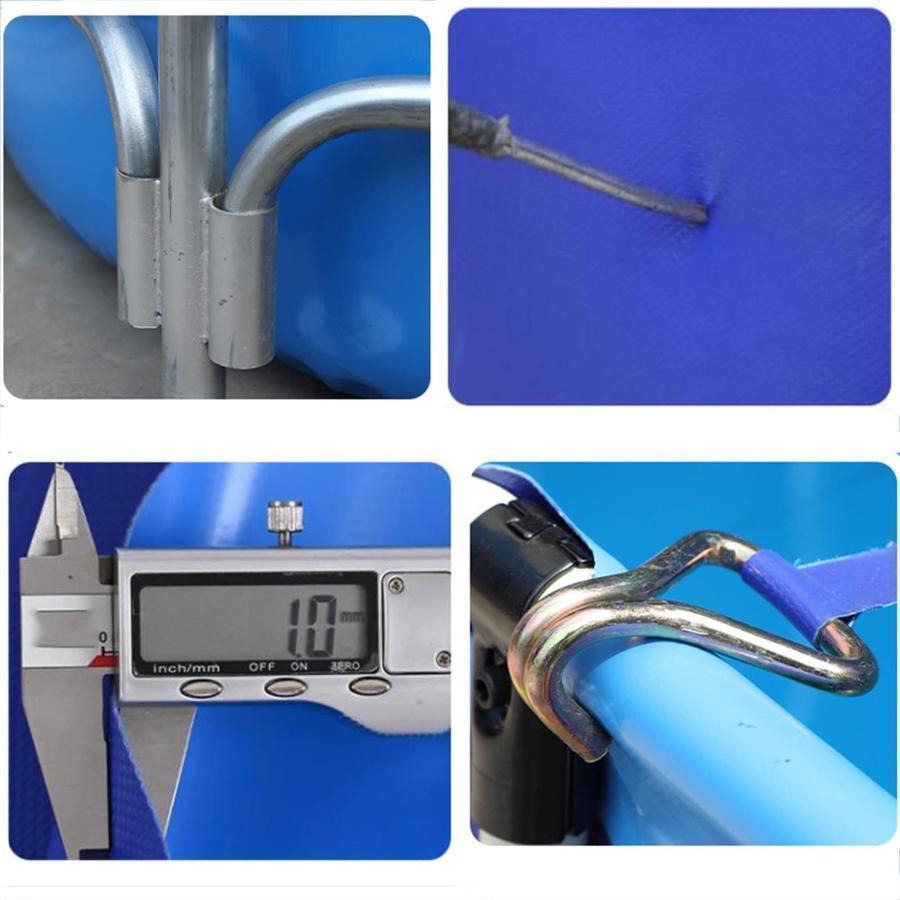 2023アップグレード ラウンド キャンバス 養魚池 プール大型水槽 立体養魚池 水槽 ホワイトスタンド付き スプライスしやすい、 水を貯めやすい 安全性 魚のいる |  | 05