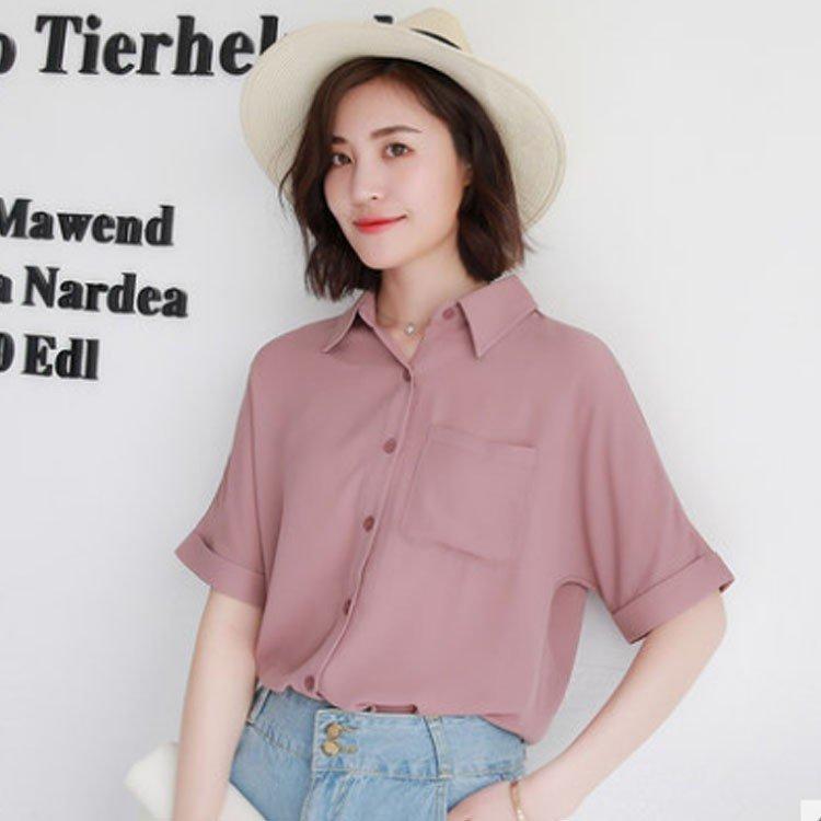 消費税無し メンズアクセサリー 18夏新作 シフォンブラウス レディース 半袖シャツ 薄手 ゆっ 18夏新作 シフォンブラウス レディース 半袖シャツ 薄手 ゆったり ビジネス 通勤 オフィス ファッション カジュアル おしゃれ トップス Www Threeriversofs Com