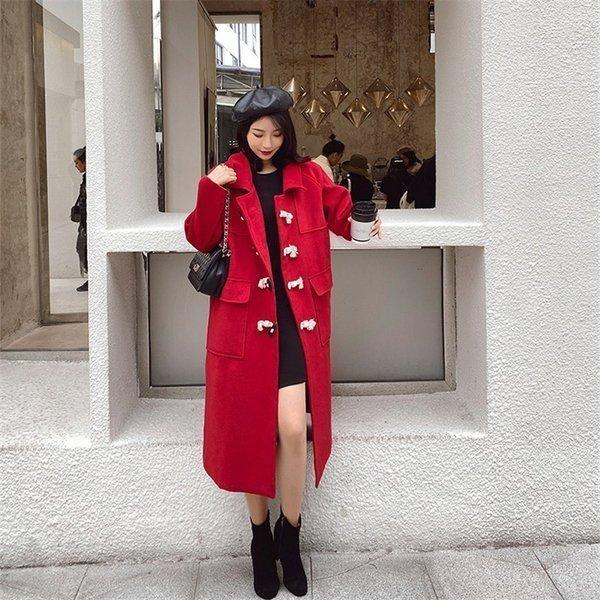 素敵でユニークな メンズアクセサリー ロングチェスターコート レディース大きいサイズ赤ロングコート ロングチェスターコート レディース大きいサイズ赤 ロングコート Befirdy アウタートグルボタンチェスターコート韓国風秋冬チェスターコートお出 Negarad Com