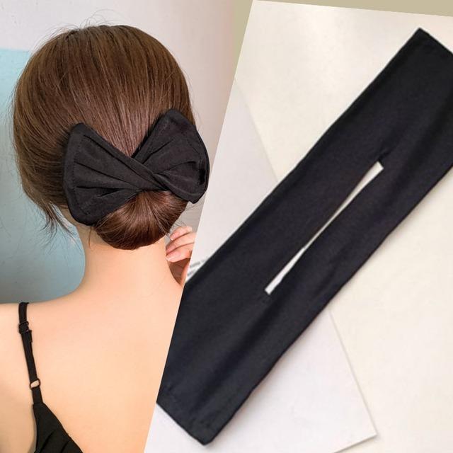 シンプル デフトバン お団子 ヘアメーカー ヘアアクセサリー レディース 韓国 かわいい オルチャンtiktok ワンポイント 最高の品質