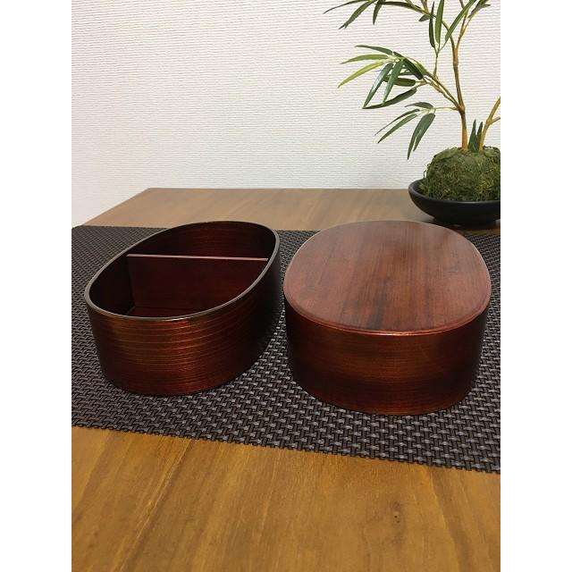 木曽漆器 曲げわっぱ 弁当箱 深蓋 中 600ml 小判型 木曽ひのき 木曽漆器 曲げわっぱ 弁当箱 深蓋 中 600ml 小判型 木曽ひのき
