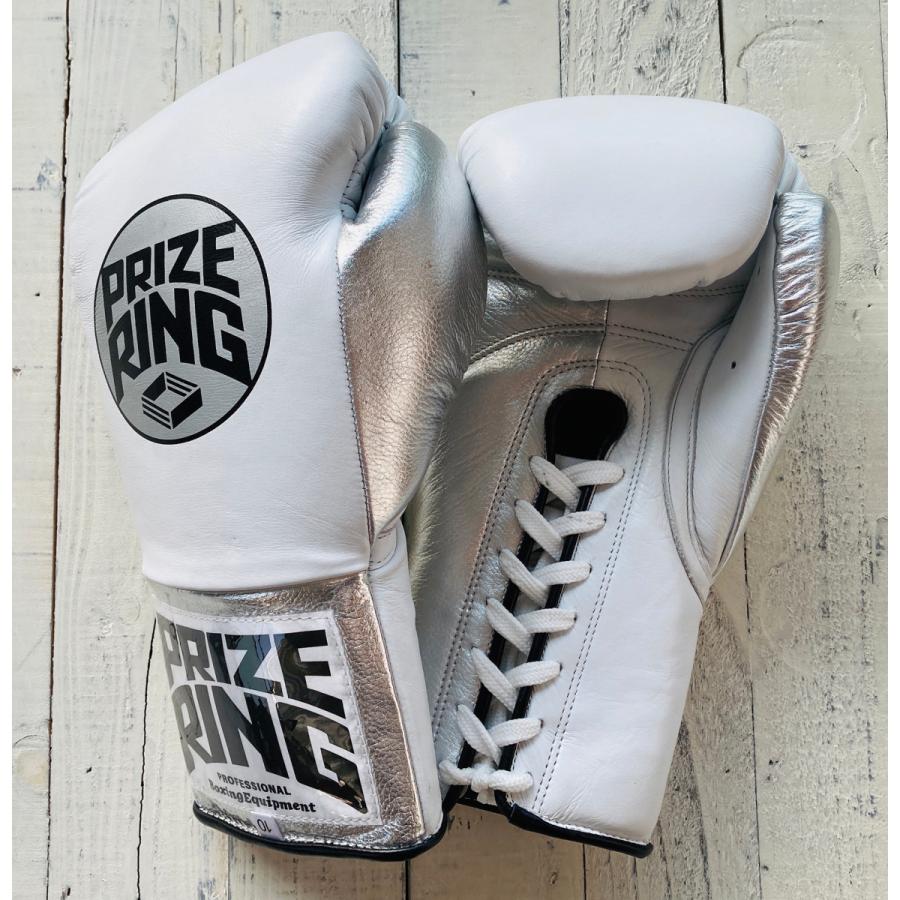 PRIZE RING/プライズリング 本革製ボクシンググローブ 8oz 白 