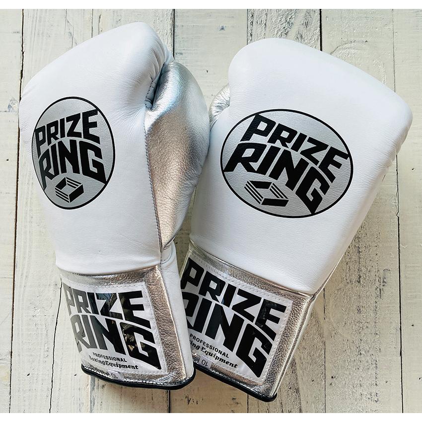 PRIZE RING/プライズリング 本革製ボクシンググローブ 8oz 白
