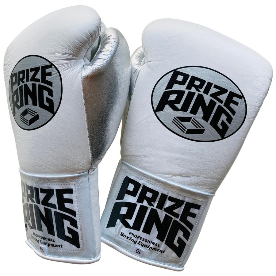 Prize Ring プライズリングボクシンググローブ Pro Training 本革製 10oz 白 シルバー 01 0107 10 プライズリングスポーツ 通販 Yahoo ショッピング