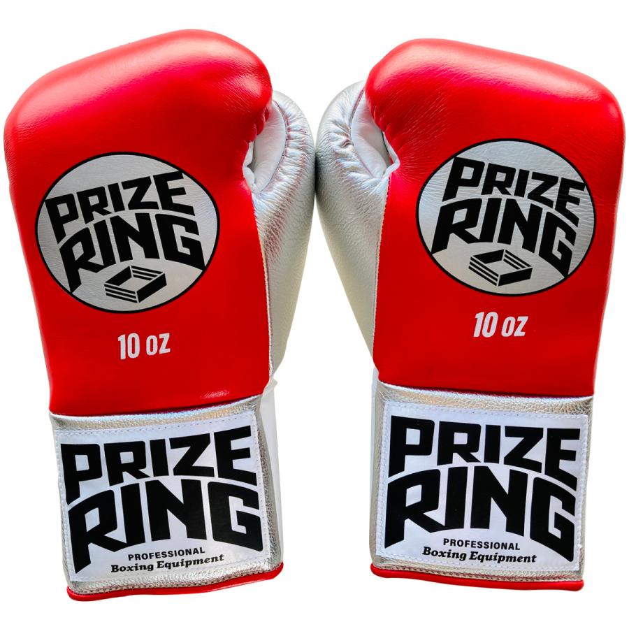 PRIZE RING/プライズリング “Pro-fight G10” プロ公式試合用ボクシンググローブ 10oz 赤／シルバー  :01-030107-10:プライズリングスポーツ - 通販 - Yahoo!ショッピング
