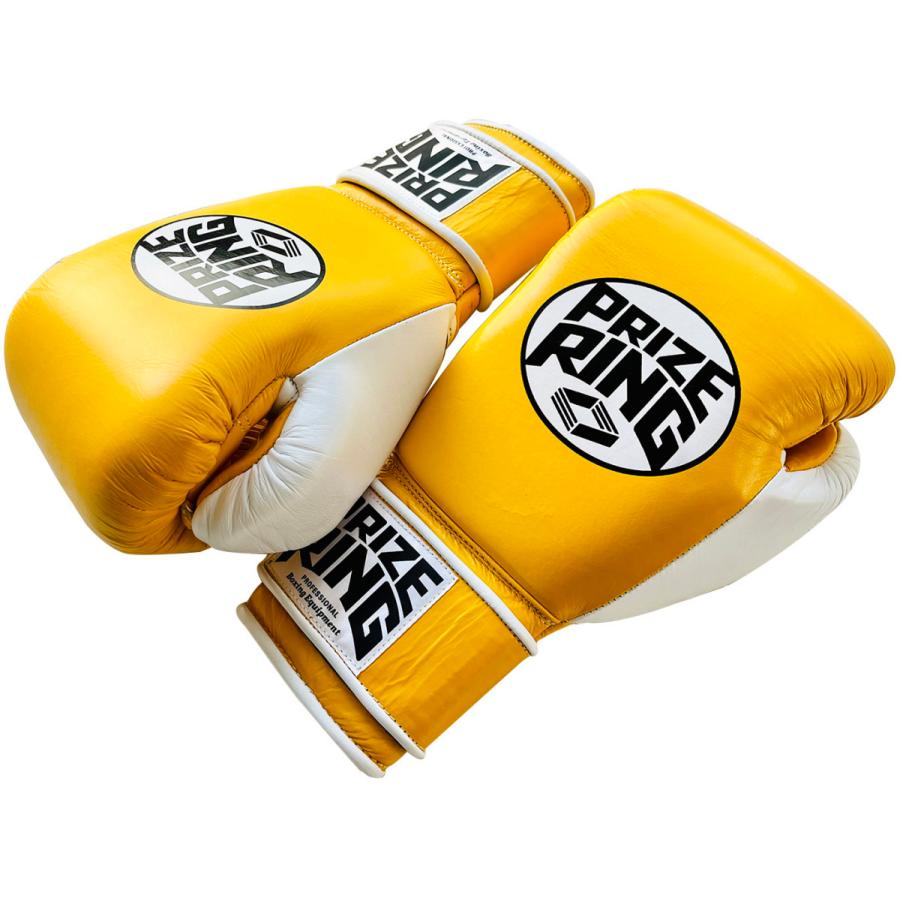 PRIZE RING プライズリング quot;Professional SXquot; ボクシンググロ ーブ 本革製 黄色 白 10oz 国内正規総代理店アイテム PRIZE RING プライズリング quot;Professional SXquot; ボクシンググロ ーブ 本革製 黄色 白 10oz 国内正規総代理店アイテム