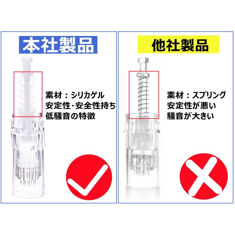 電動ダーマスタンプ 充電式ダーマペン 替チップ 12針タイプ 5個セット チップ 12 替え針 替針 美顔器 ダーマスタンプ 針 マイクロニードル ニキビ跡改善|prm-japan|02