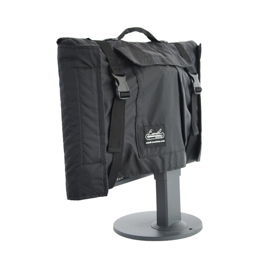 22インチ/ディスプレイモニター用キャリングケース ナイロン ブラック 22MNSHNYLNMBKEC Made in Japan