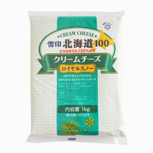 冷蔵 雪印メグミルク 北海道100クリームチーズロイヤルスノー 1kg｜pro-foods