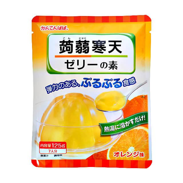 かんてんぱぱ 蒟蒻寒天ゼリーの素（オレンジ） 125g : プロフーズYahoo