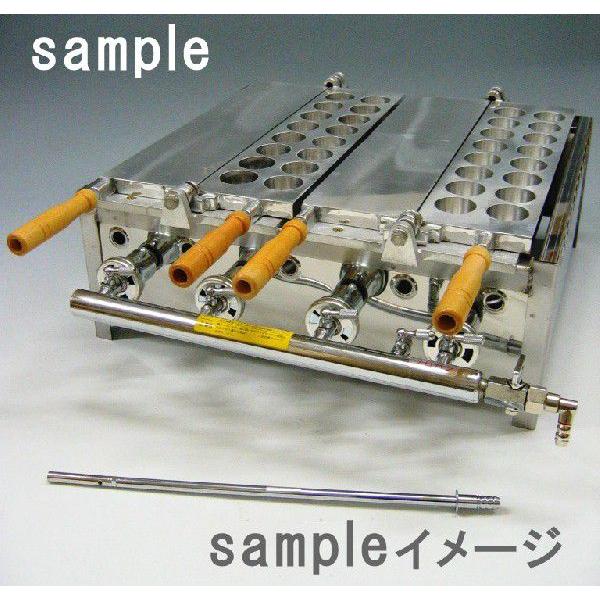 たこ焼き機半自動16穴　釣鐘深型　3連 | 