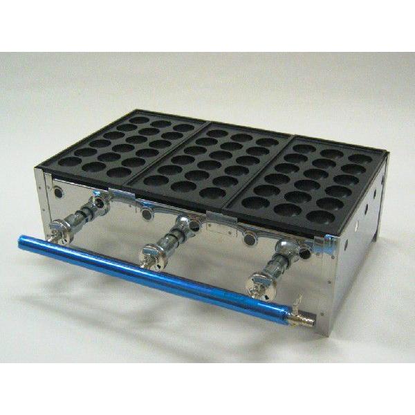 業務用たこ焼き器機18穴3連　銅板 たこ焼き器18穴 鉄鋳物 3連 : PROKITCHEN - 通販 - Yahoo!ショッピング