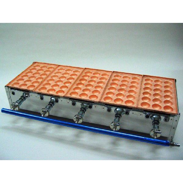 たこ焼き器18穴　銅板 5連 | 