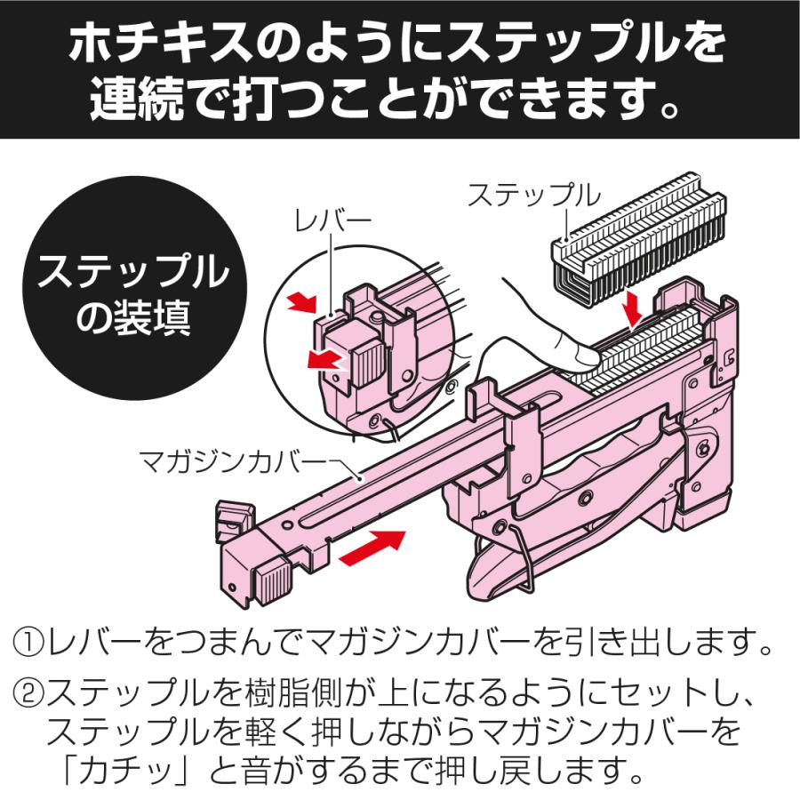 電気配線専用タッカー３点セット! ケーブルタッカー1個MCT-1 ステップル250個MCT-S3 携帯フック1個 MCT-F 未来工業｜pro-pochi｜06