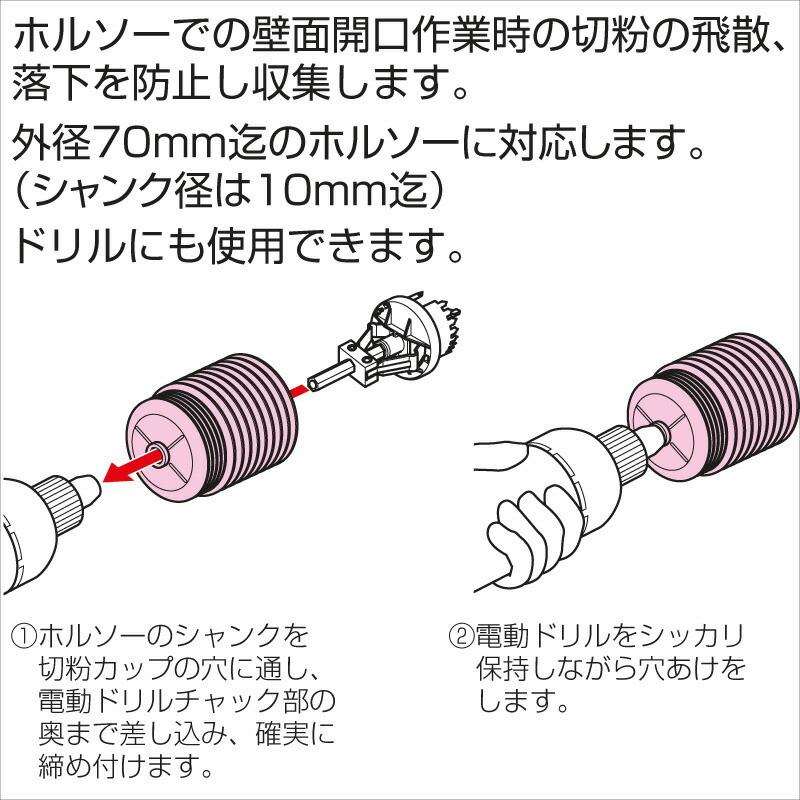 未来工業 ホルソー用切粉カップ FDH-70C 爆買 : 電材・アンテナ・作業
