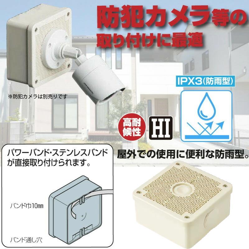 露出用四角ボックス　12個セット 露出用四角ボックス 日動電工 プールボックス 【通販モノタロウ】