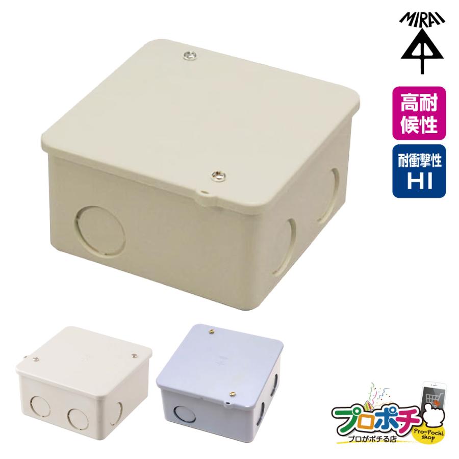 未来工業 (取寄品) PVKボックス 中形四角 深型 PVK-BNJ/ベージュ PVK